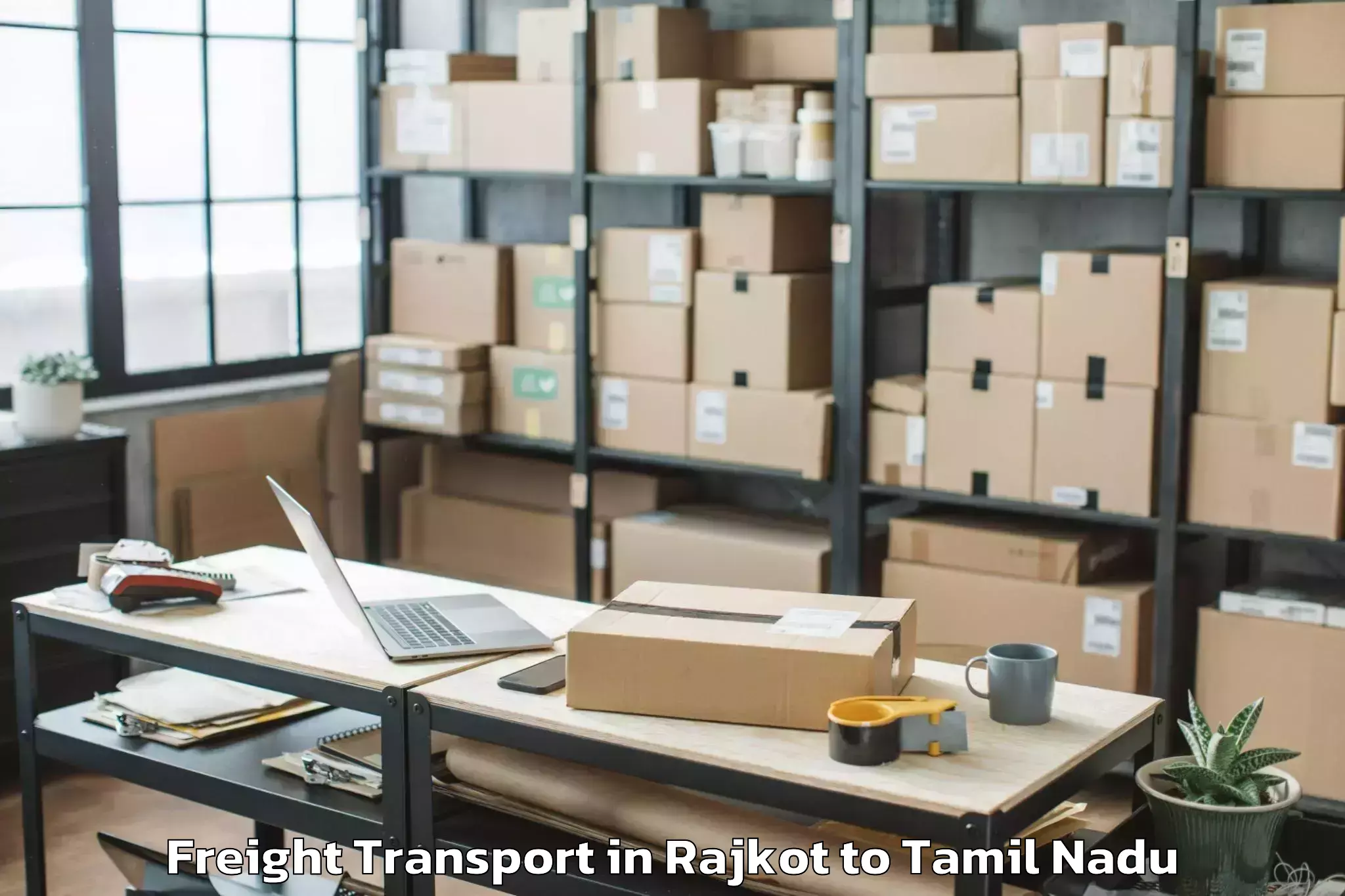 Trusted Rajkot to Mohanur Freight Transport